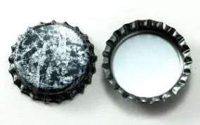 1"  Grunge Blank Bottle Caps, pack of 12