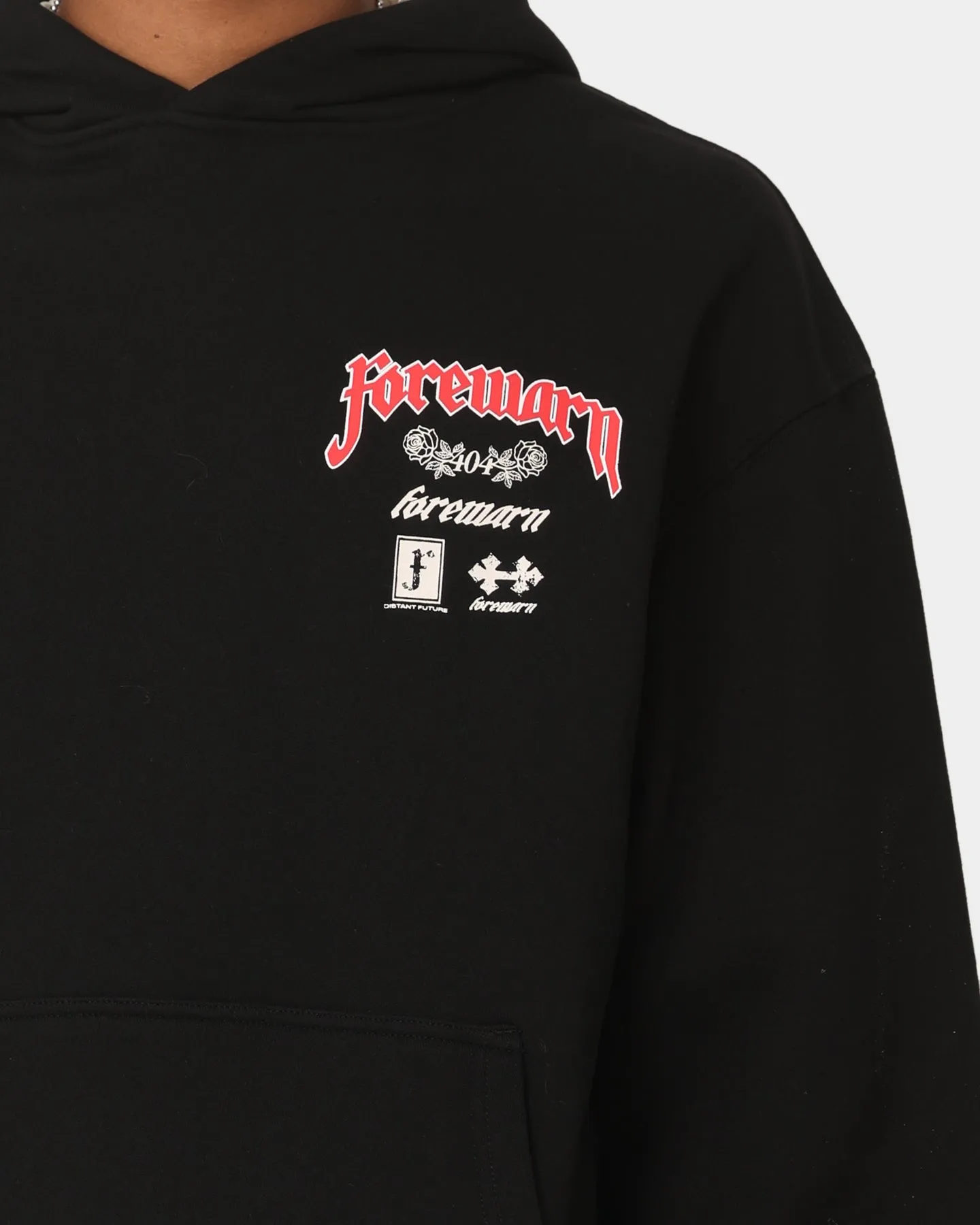 404 Forewarn Hoodie Black