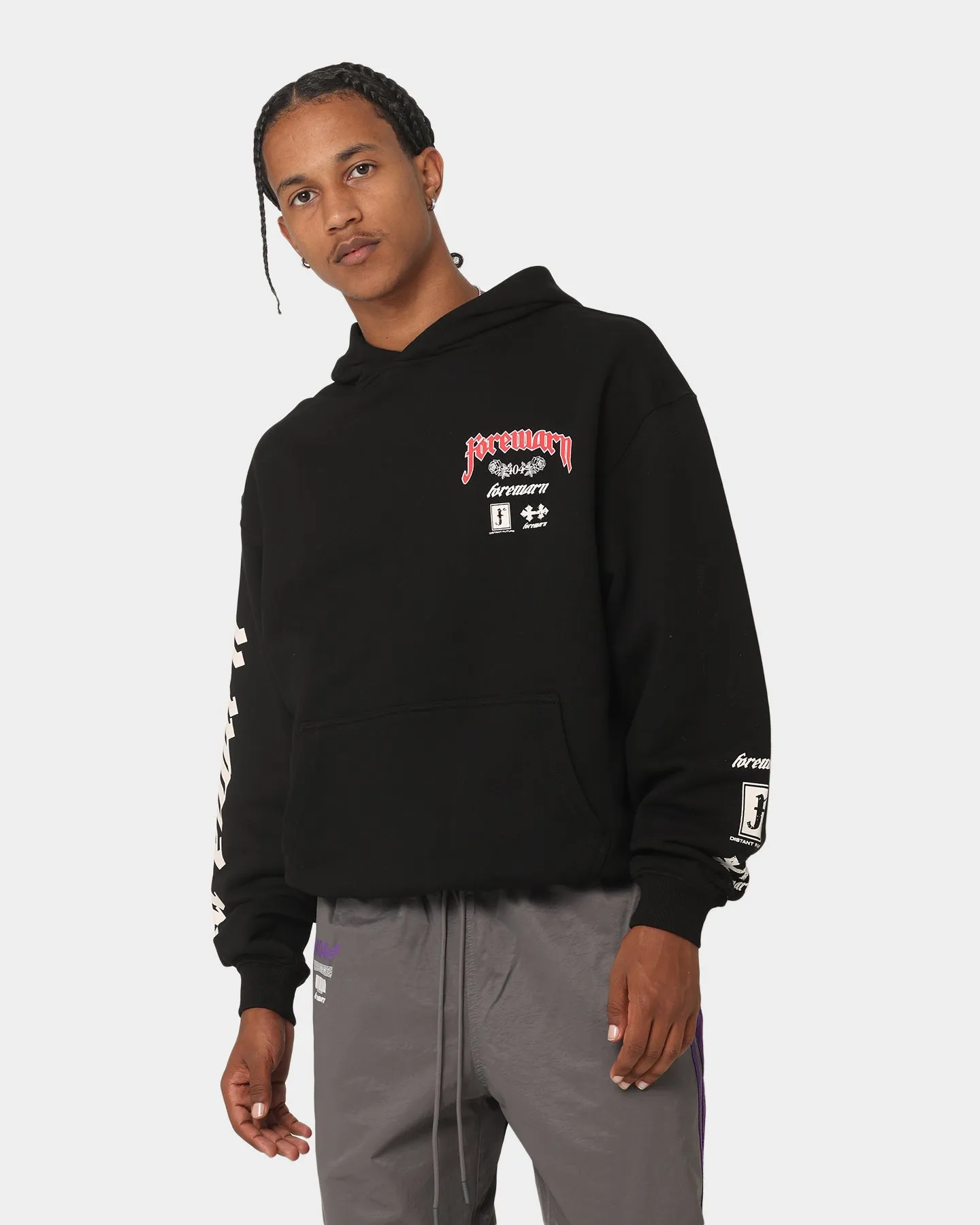 404 Forewarn Hoodie Black