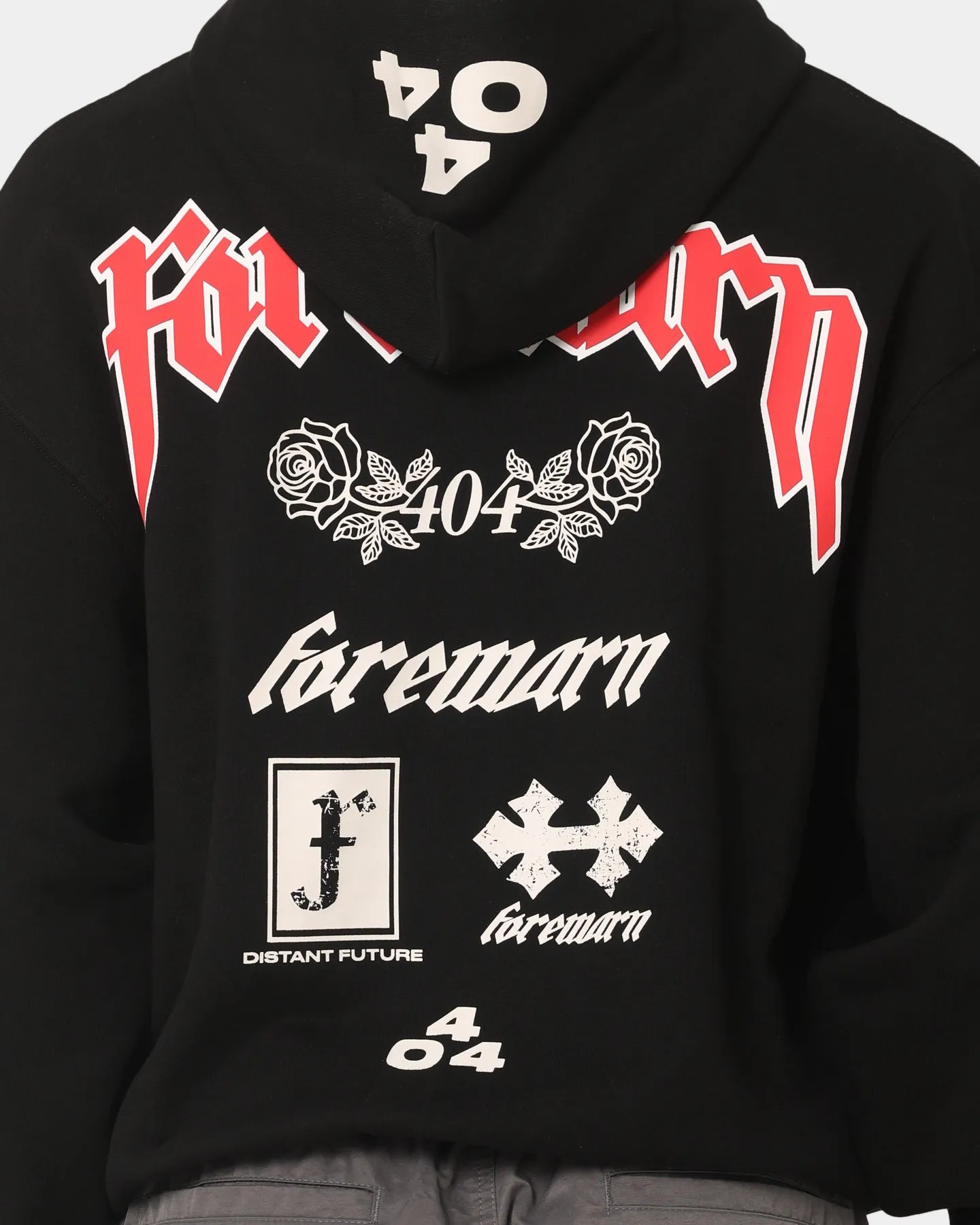 404 Forewarn Hoodie Black