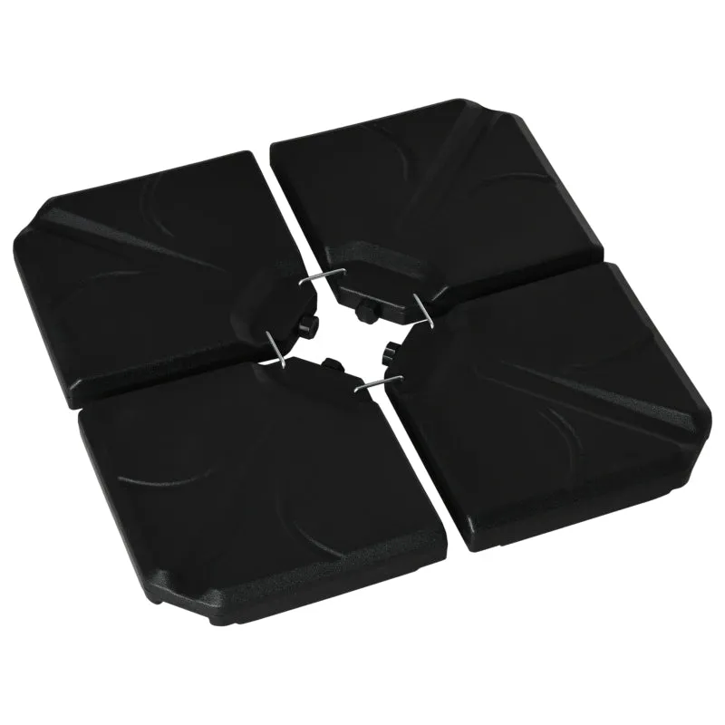 4pc Umbrella Base - Black