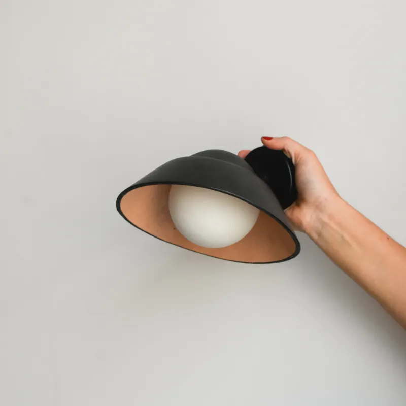 Adjustable Handmade Leather Wall Light | Step