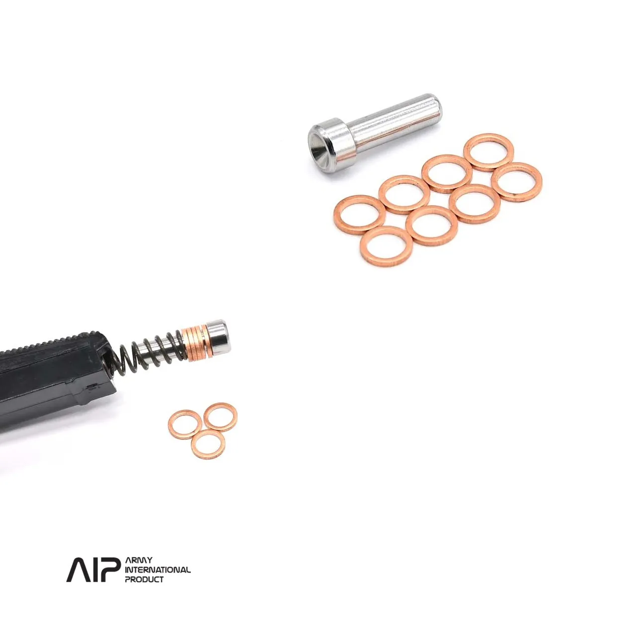 AIP Stainless Steel Mainspring Cap Set For Marui Hi-capa /1911/MEU