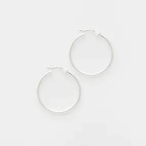 Andrea Hoops in Silver