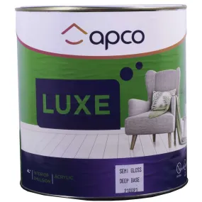 4L Apco Luxe Semi Gloss Acrylic Deep Base Paint - Deep Base Color Options