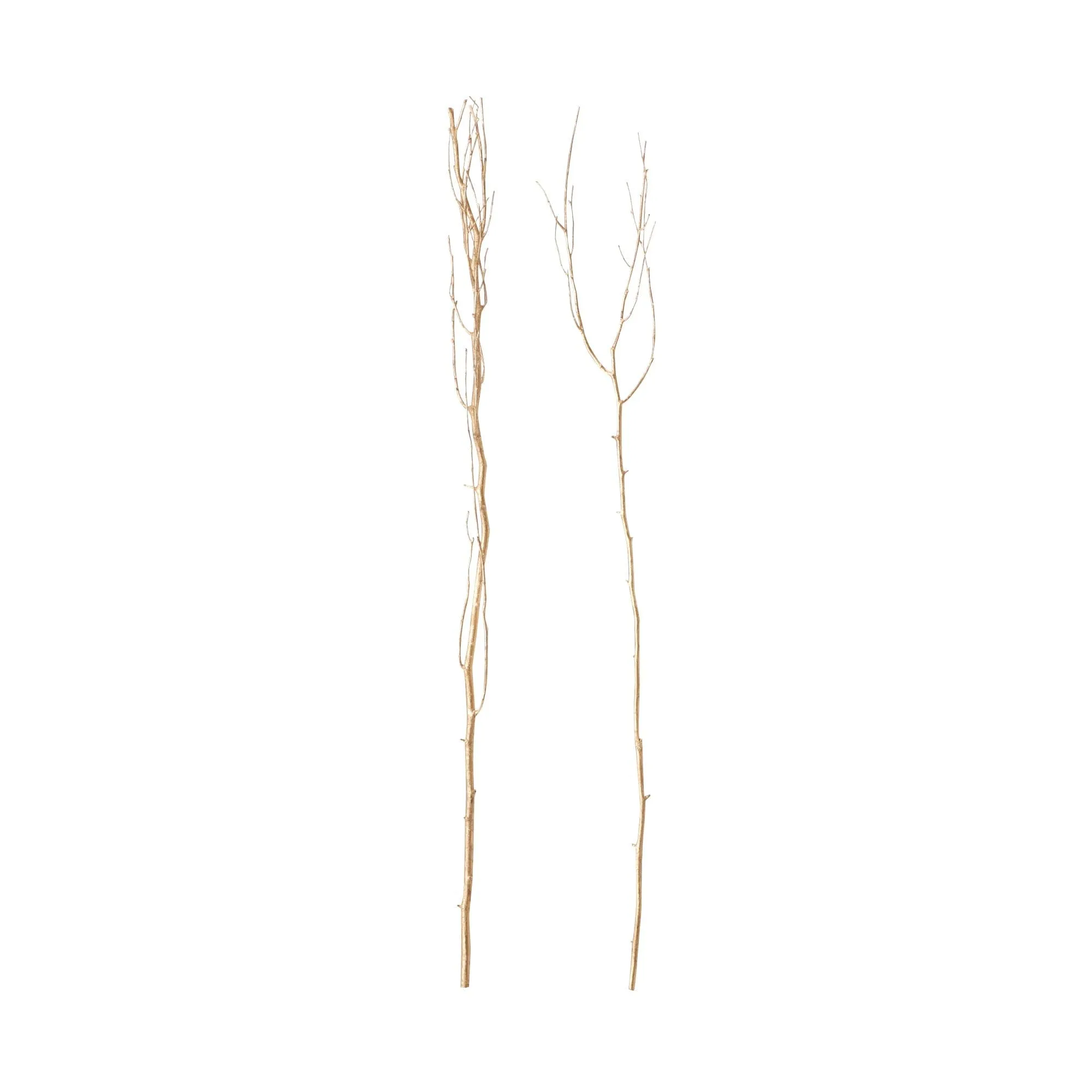 Art Plants Branch 2Pcs  Gold