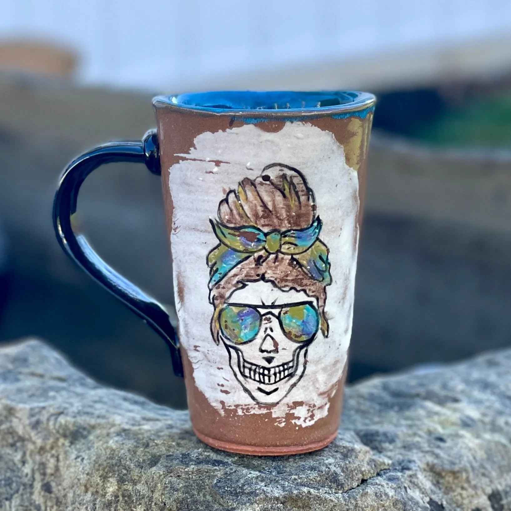 bandana skull Mug