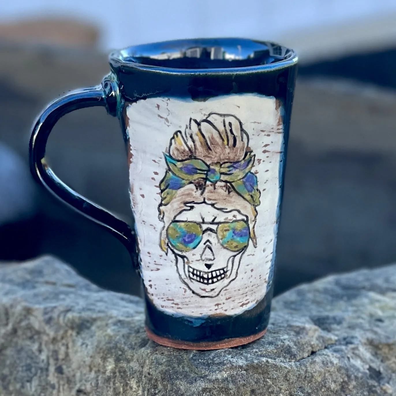 bandana skull Mug