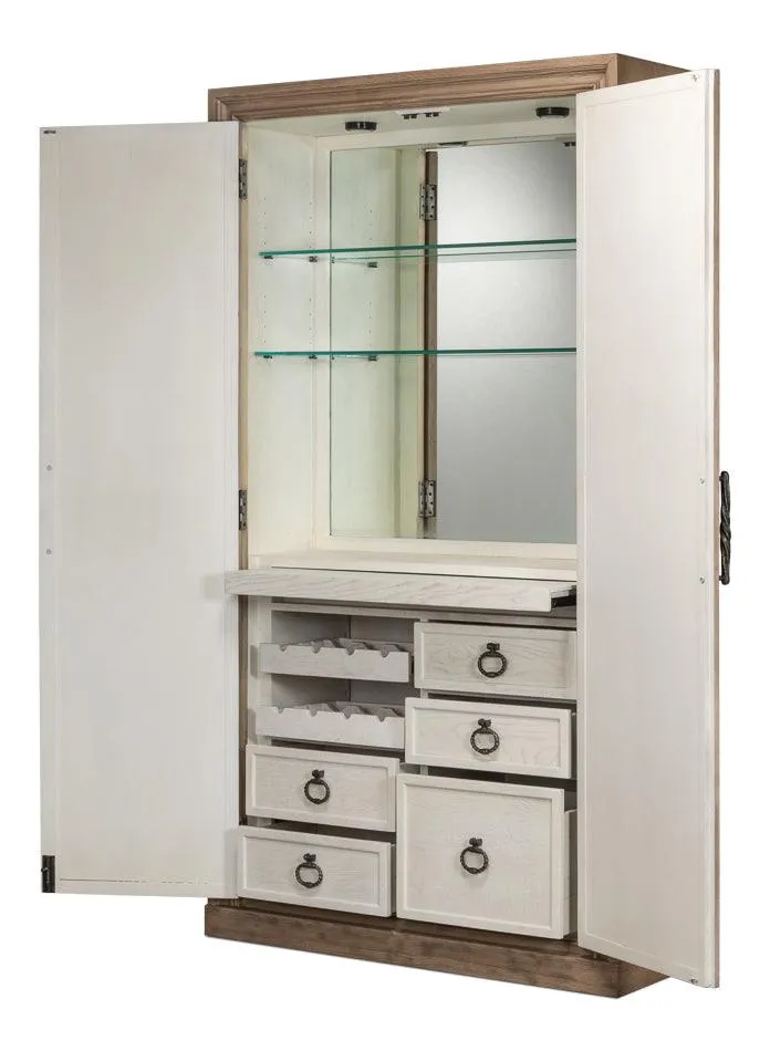 Barron Equestrian Bar Cabinet Armoire