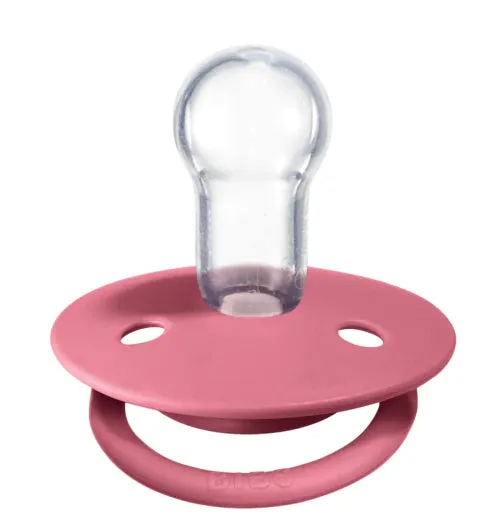 BIBS Pacifier De Lux Silicone 2 PK Coral