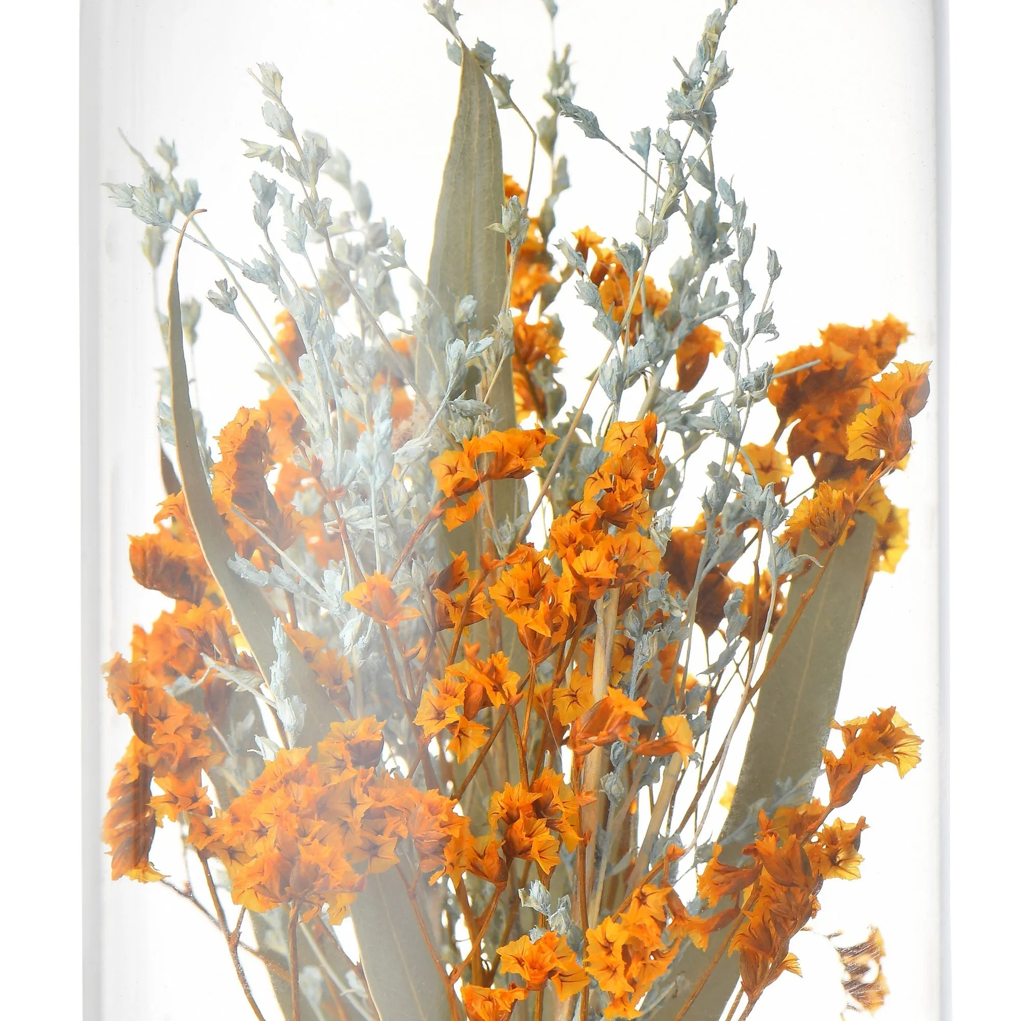 Bottled Dried Flower Mix Orange