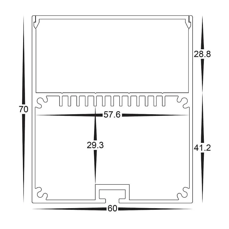 Boxy White Linear Pendant | Integrated Power Cord | Assorted Sizes