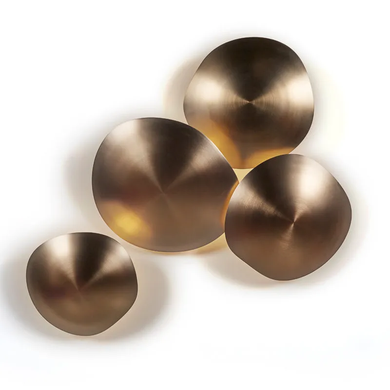 Brass  Finished Circular Wall Light