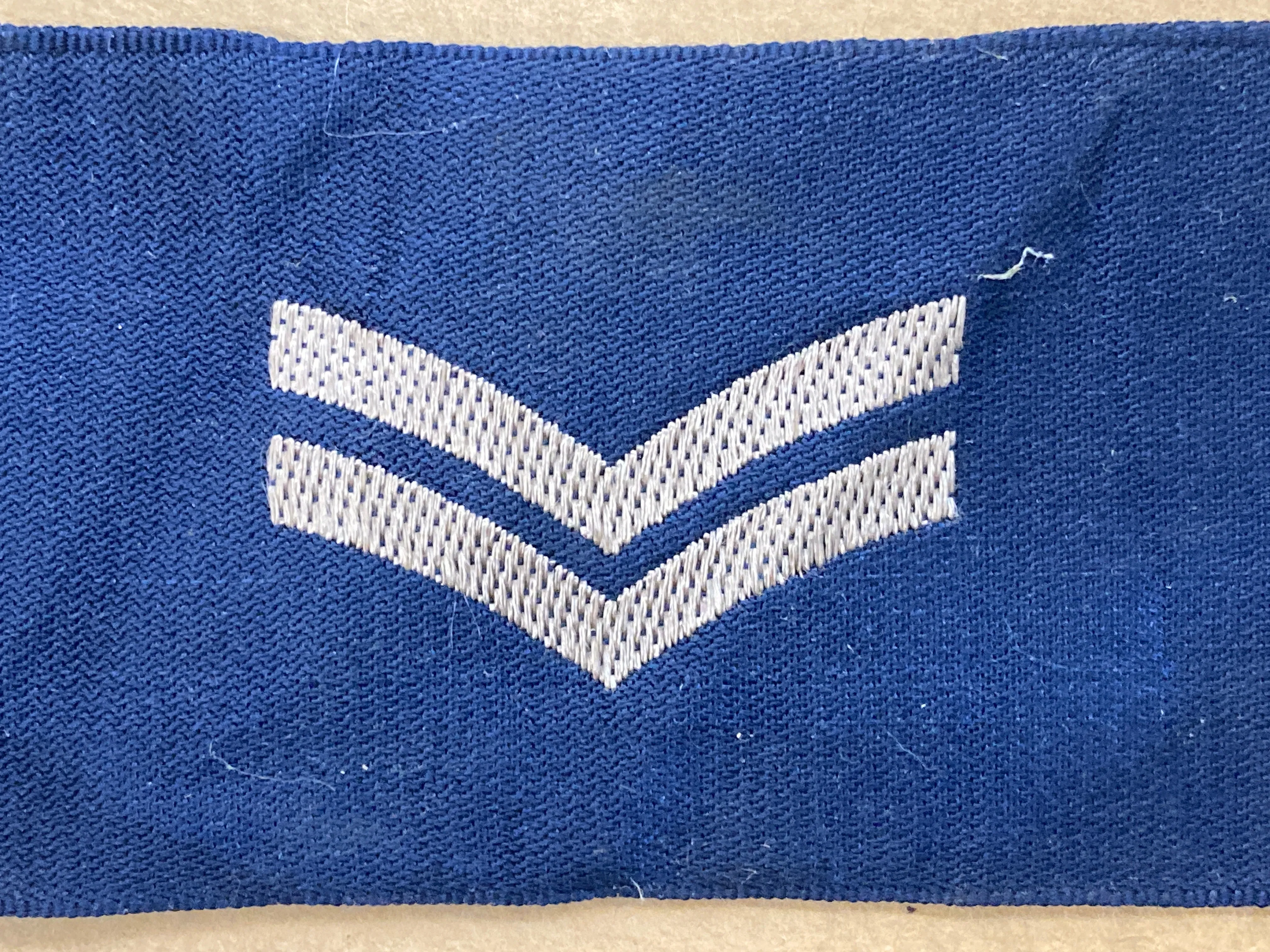 British Royal Air Force RAF CORPORAL Rank Insignia Patch