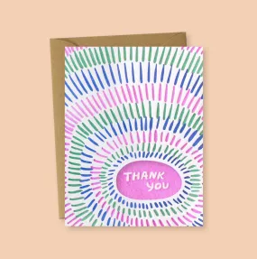 Burst Thank You Greeting Card