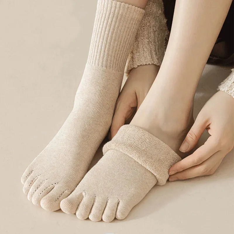 Calcetines de Dedo para Mujeres – Pack de 5 Pares | Invierno Cálido y Cómodo