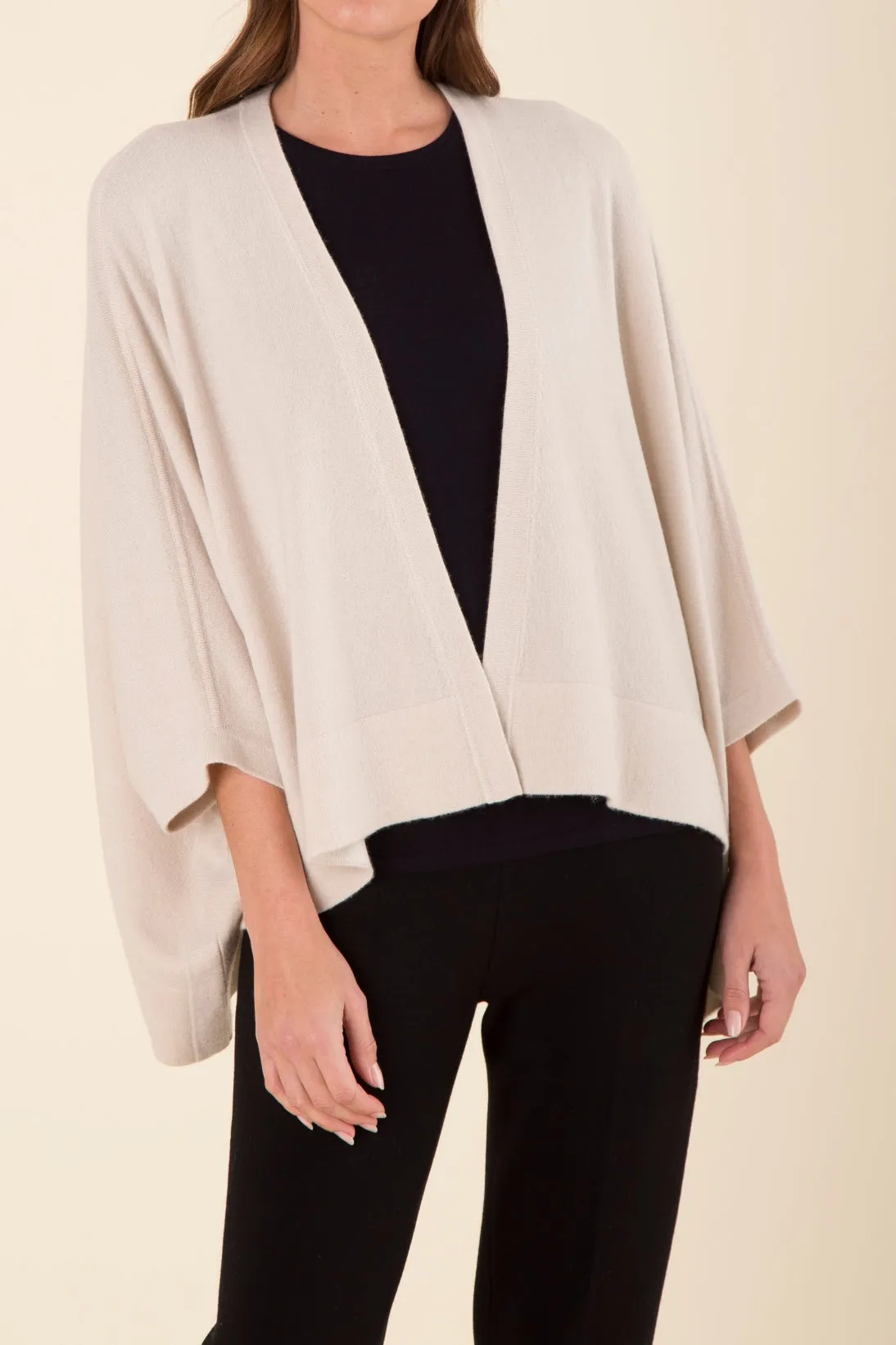 CASHMERE EASY WRAP CARDIGAN