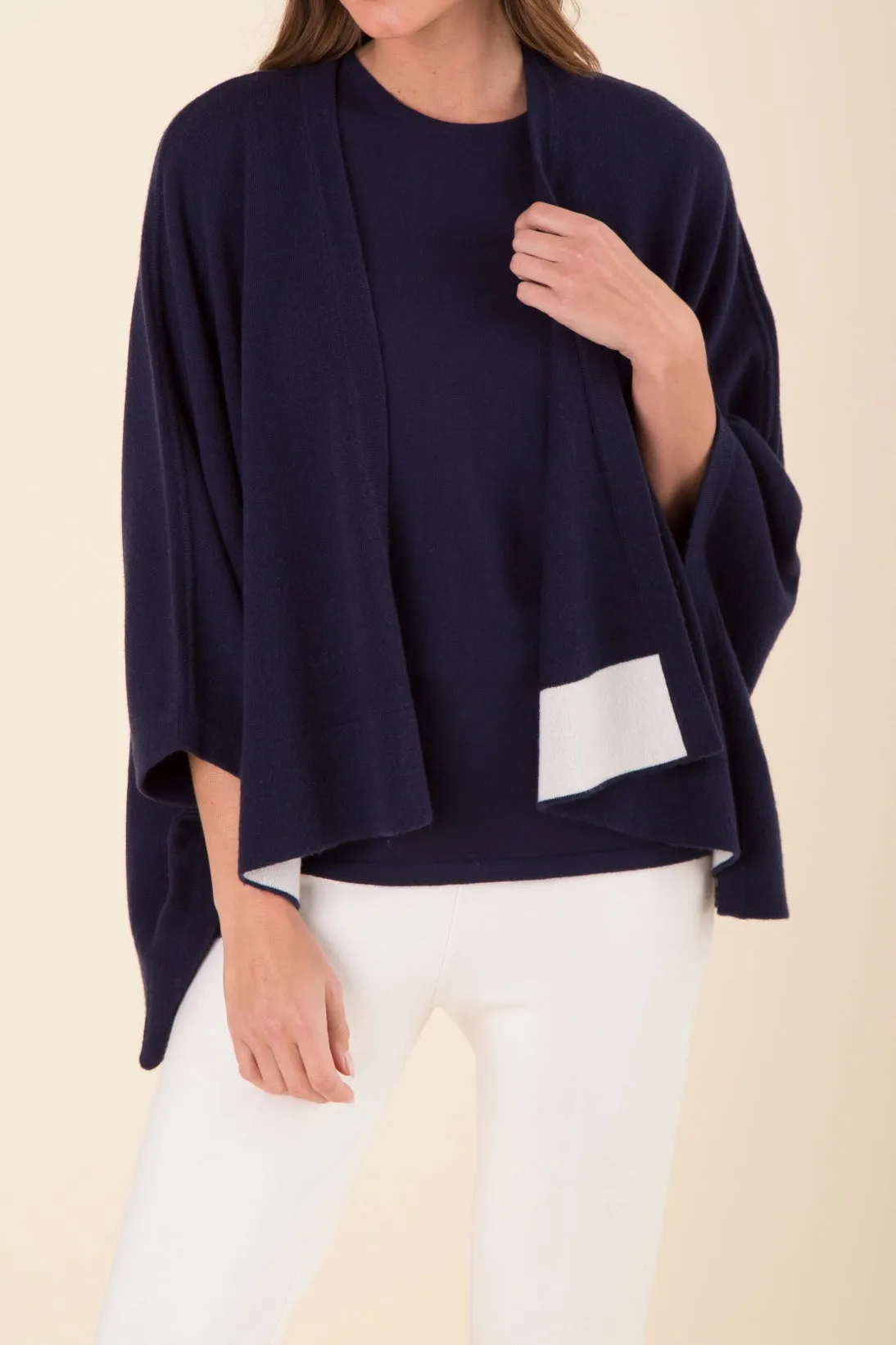 CASHMERE EASY WRAP CARDIGAN