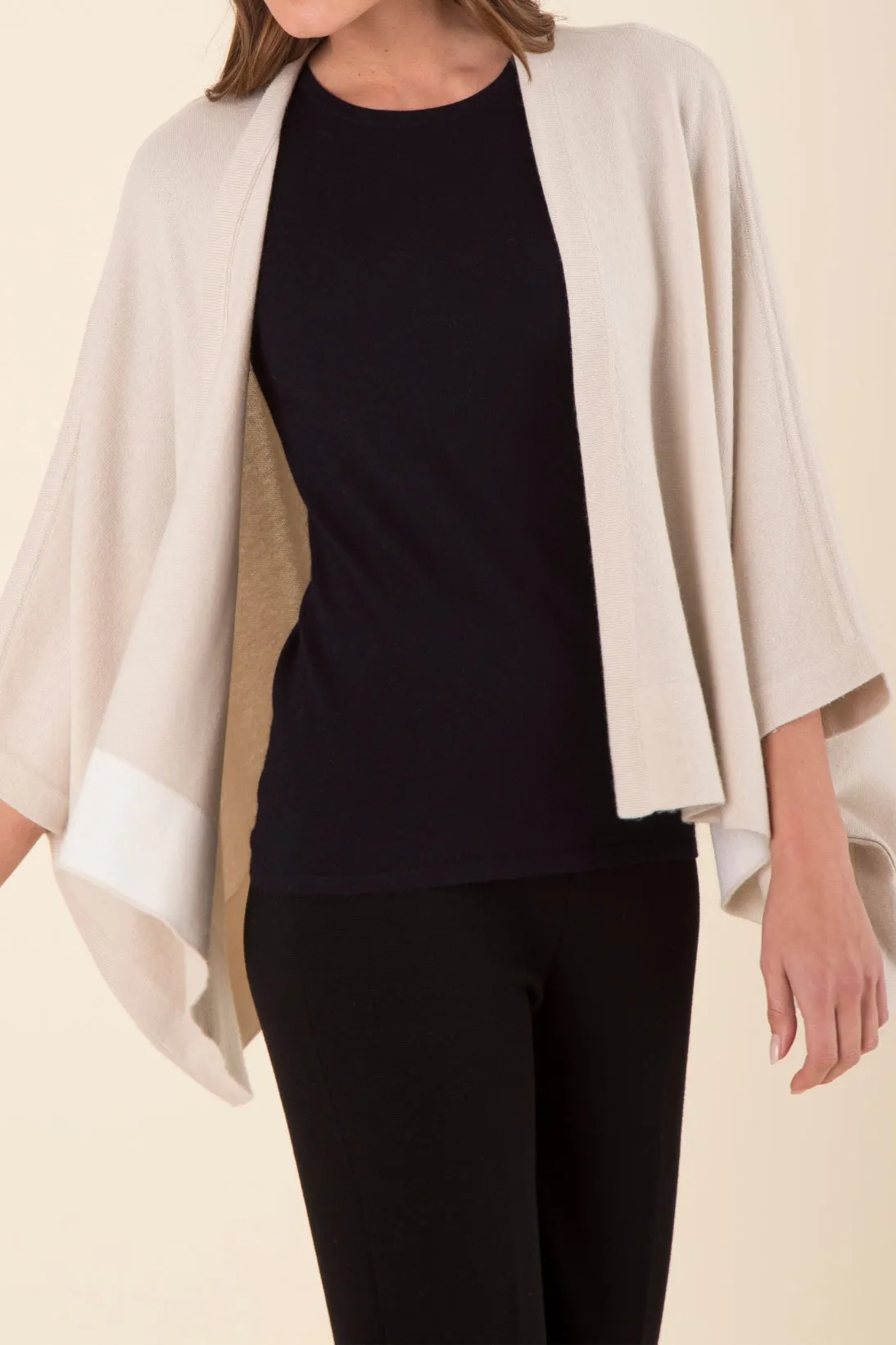 CASHMERE EASY WRAP CARDIGAN