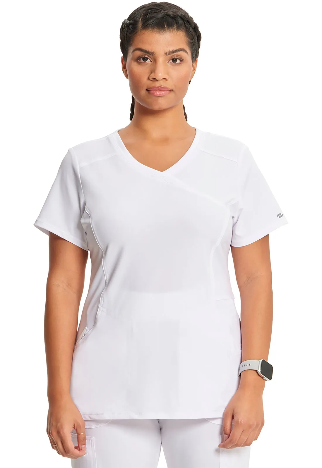 Cherokee Infinity Women's Mock Wrap Scrub Top 2625A