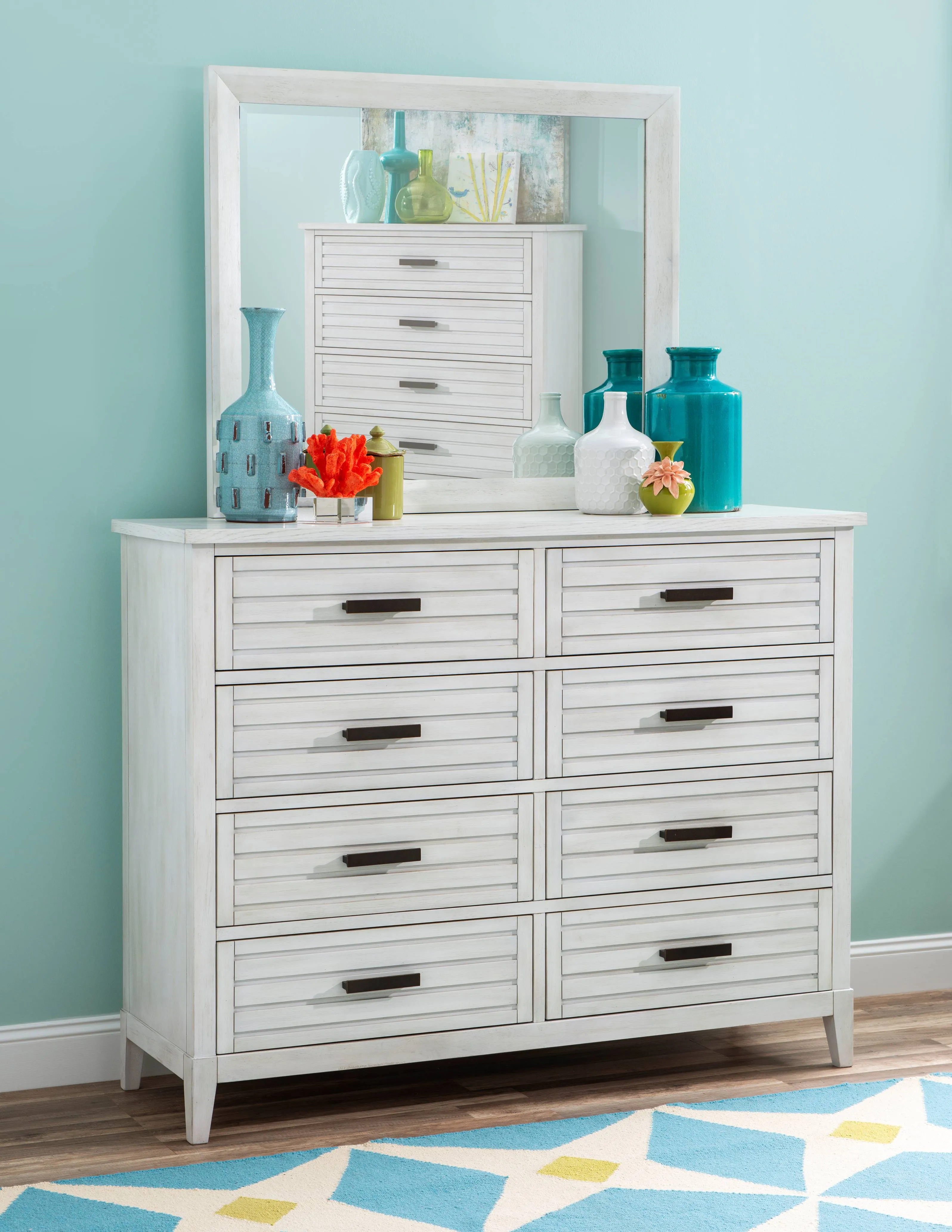 Coastal White 3-Pc Queen Bedroom Set