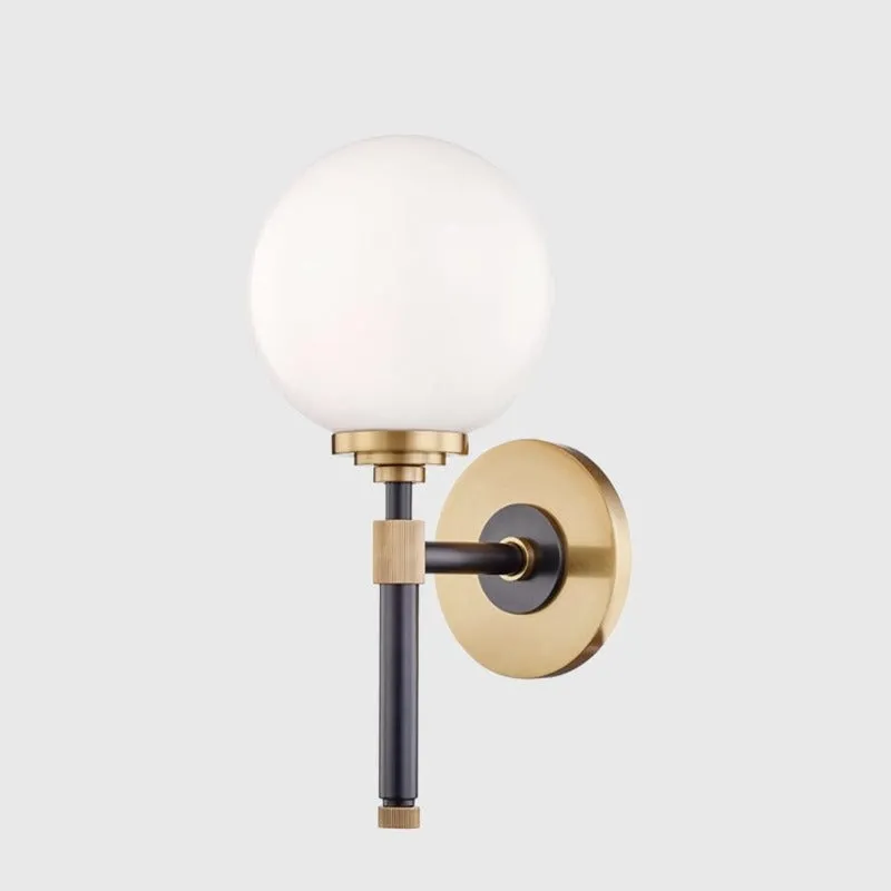 Contemporary Glass Orb Wall Light | Various Finishes