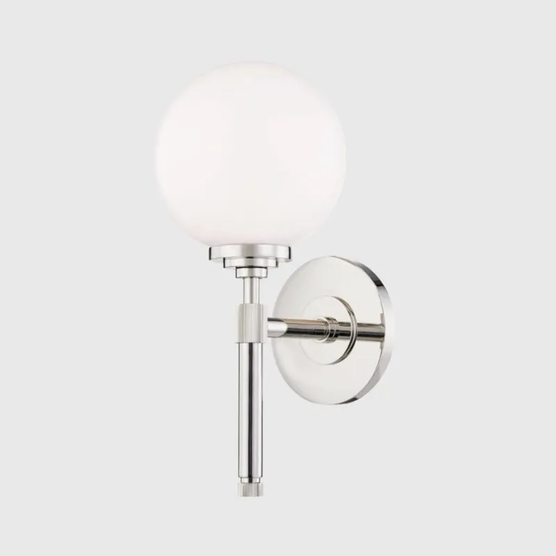 Contemporary Glass Orb Wall Light | Various Finishes