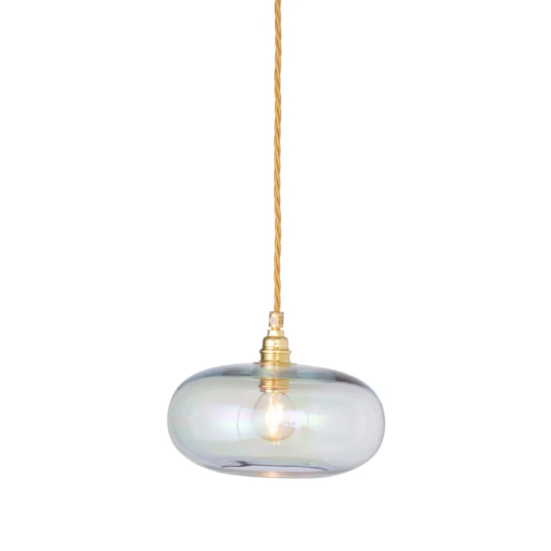 Danish Hand Blown Glass Pendant | Gold