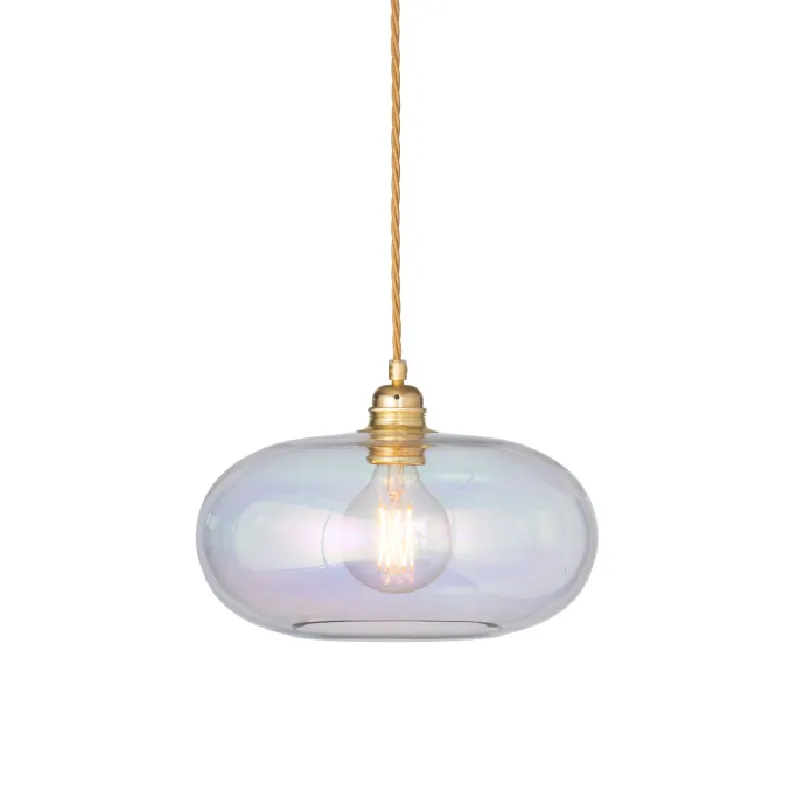 Danish Hand Blown Glass Pendant | Gold