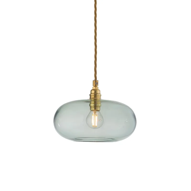 Danish Hand Blown Glass Pendant | Gold