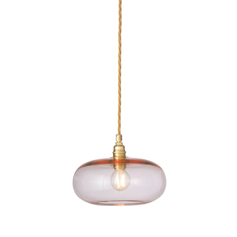 Danish Hand Blown Glass Pendant | Gold