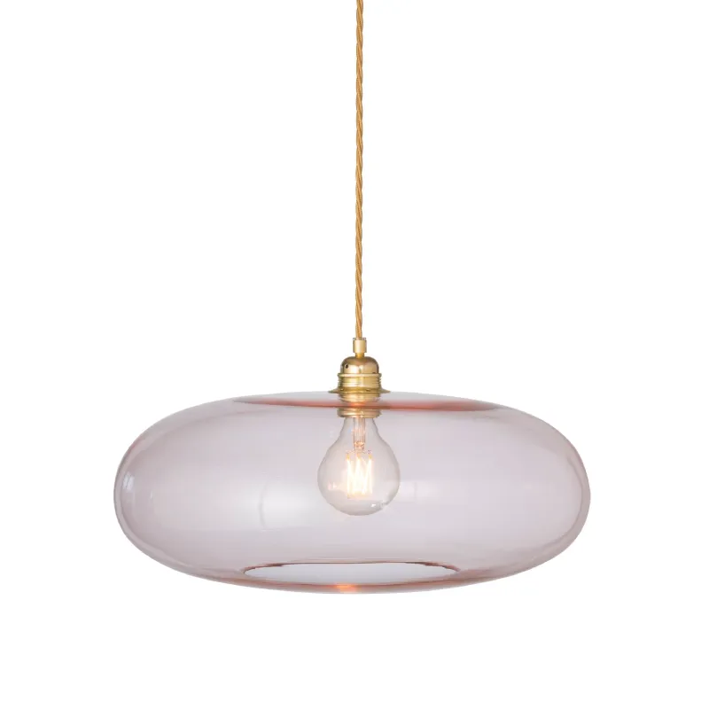 Danish Hand Blown Glass Pendant | Gold