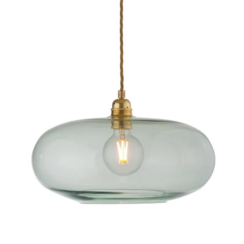 Danish Hand Blown Glass Pendant | Gold