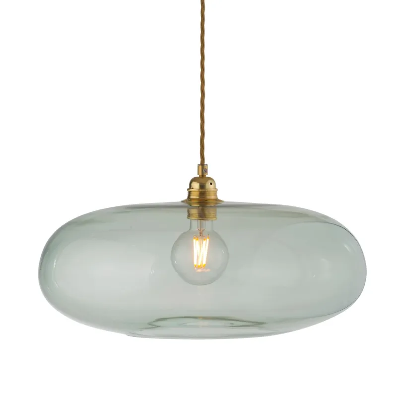 Danish Hand Blown Glass Pendant | Gold