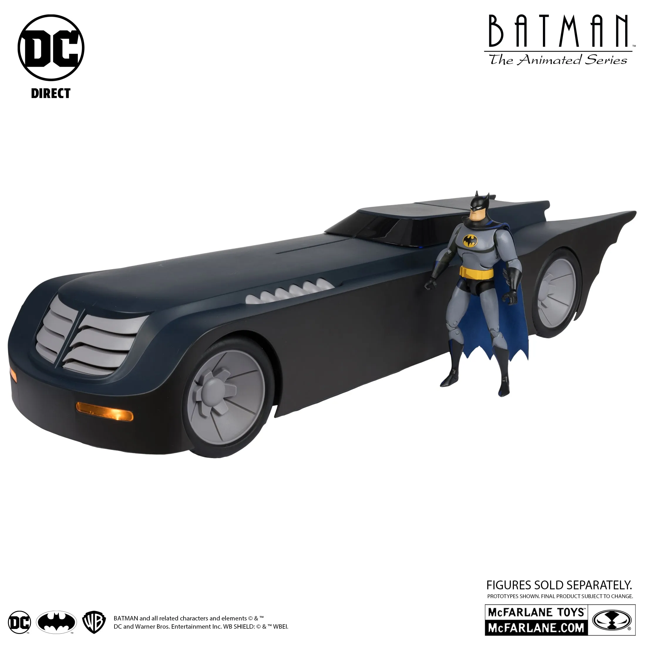 DC Direct Batman The Animated Series Exclusve Gold Label Batmobile