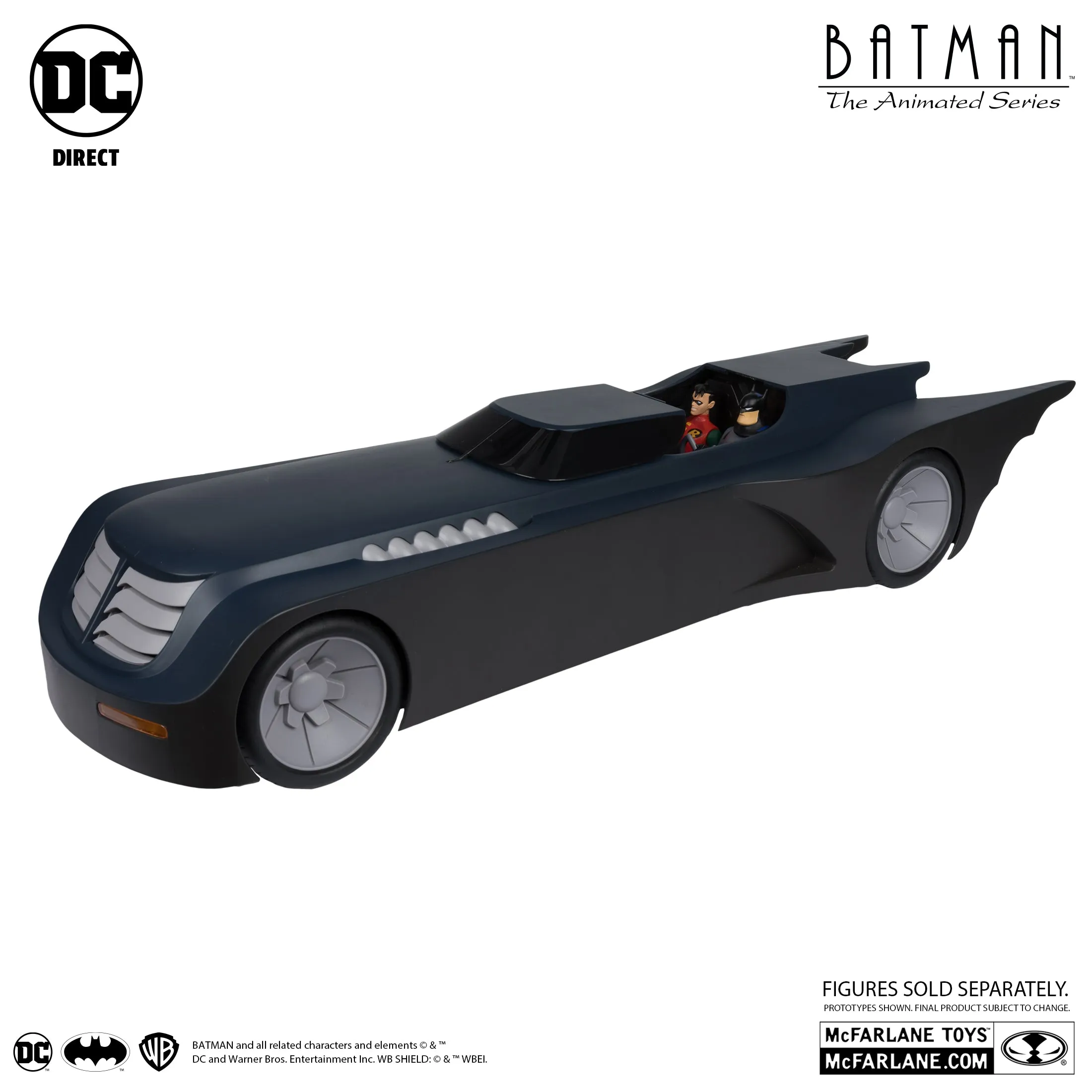 DC Direct Batman The Animated Series Exclusve Gold Label Batmobile