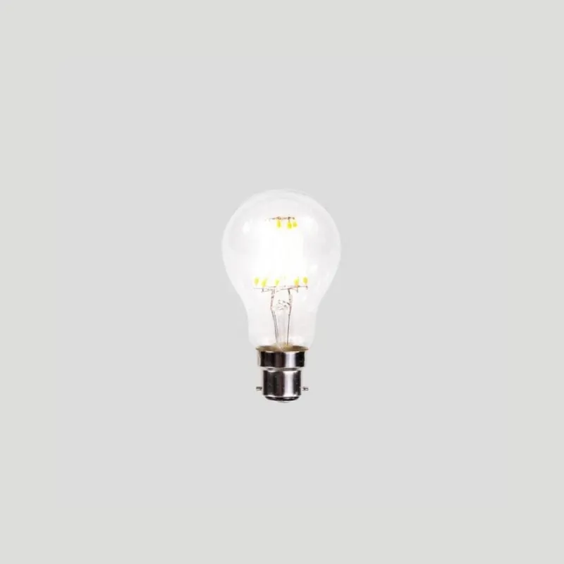 Dimmable B22 LED | A60 | 6W | 2200K