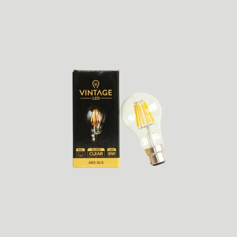 Dimmable B22 LED | A60 | 6W | 2200K