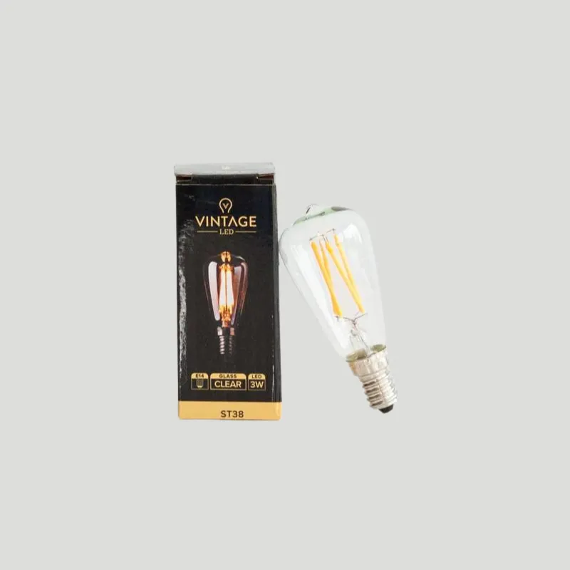 Dimmable E14 LED | ST38 | 3W | 2200K