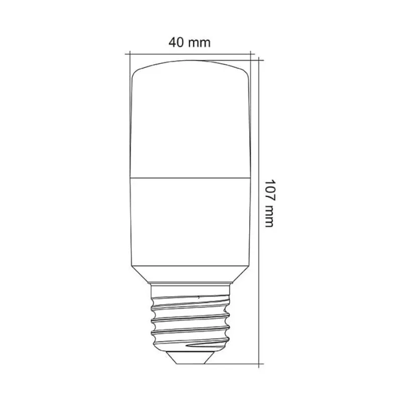 Dimmable E27 LED | T40 | 9W | 4000K | SALE