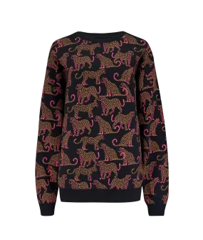 Eadie Relaxed Leopard Spots Sweatshirt - Multi