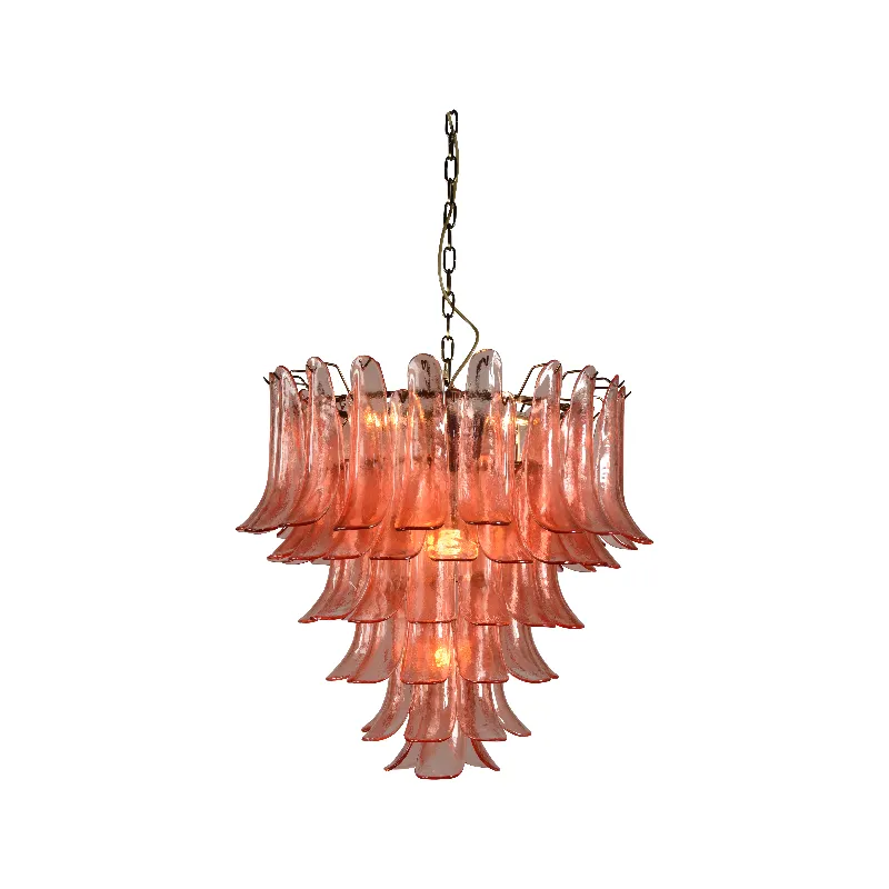 Eclectic Tinted Glass Chandelier