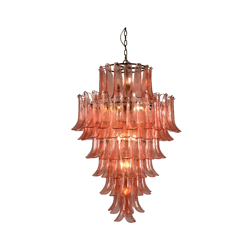 Eclectic Tinted Glass Chandelier