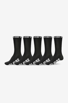 Globe Boys Blackout Sock 5 Pk