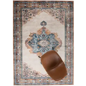 Mahal Carpet in Blue and Brick 170X240