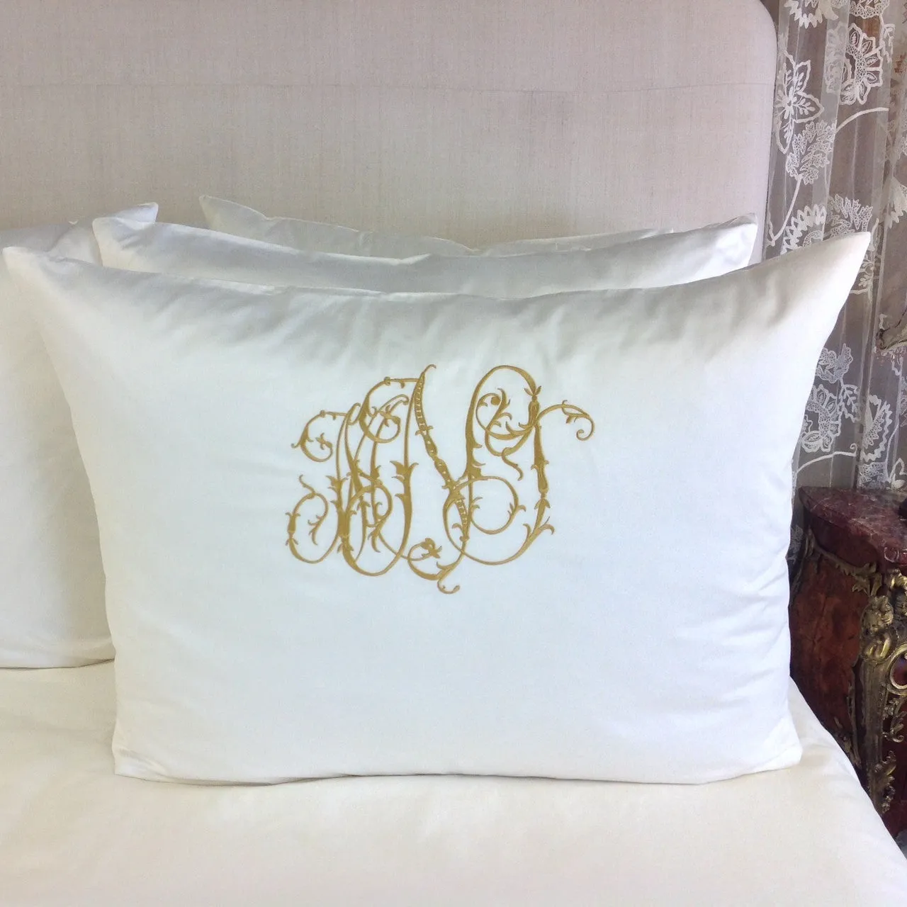 Pandora Style Monogrammed Shams