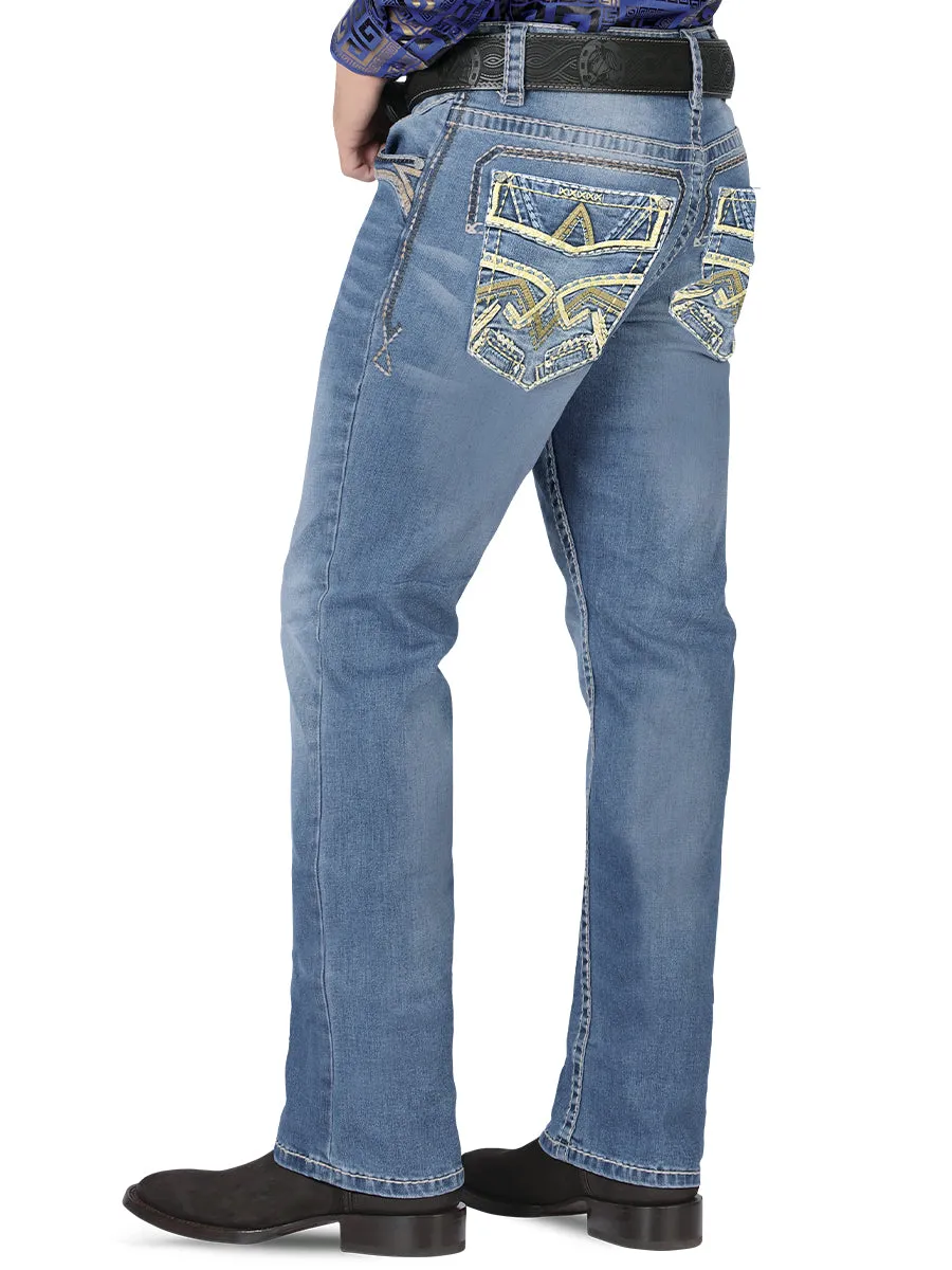 Pantalón para Hombre de Mezclilla Vaquero MONTERO (Heavy Denim) MT-4609