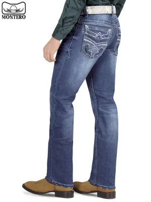 Pantalón para Hombre de Mezclilla Vaquero MONTERO (Heavy Denim) MT-4615