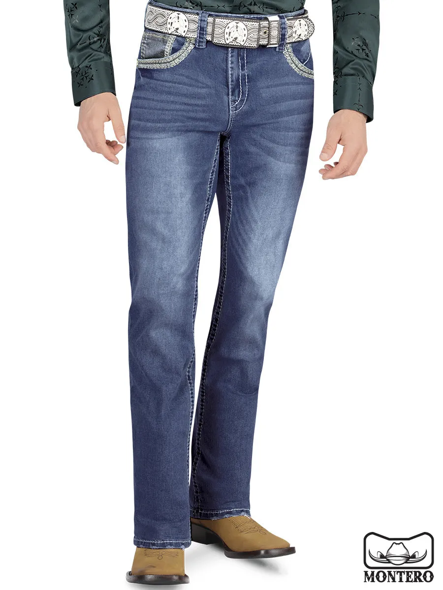 Pantalón para Hombre de Mezclilla Vaquero MONTERO (Heavy Denim) MT-4615