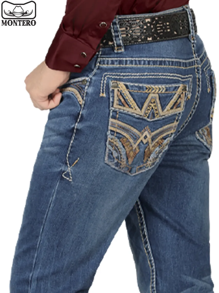 Pantalón para Hombre de Mezclilla Vaquero MONTERO (Heavy Denim) MT4621